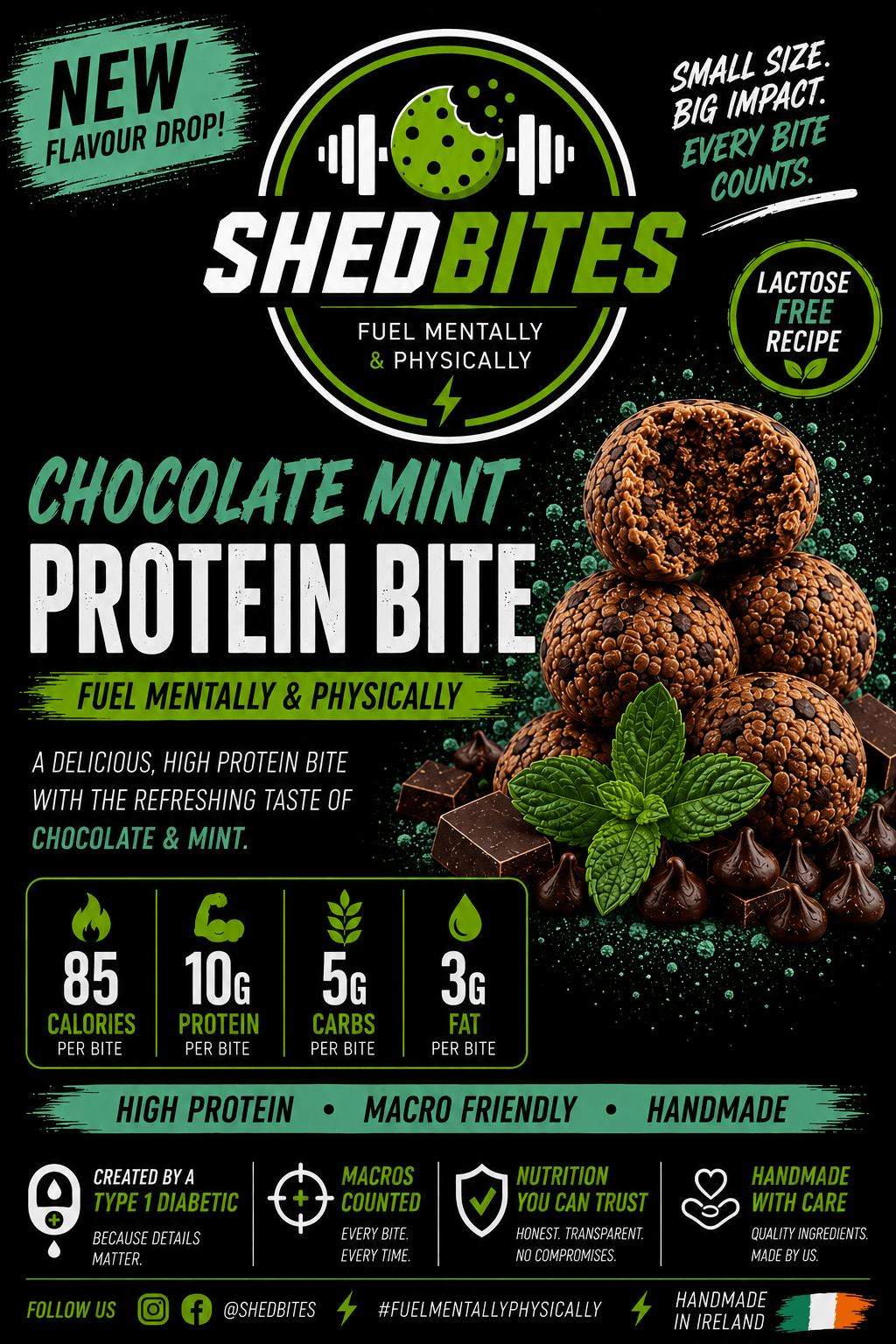 🍫🌱 Chocolate Mint packaging front showing macros